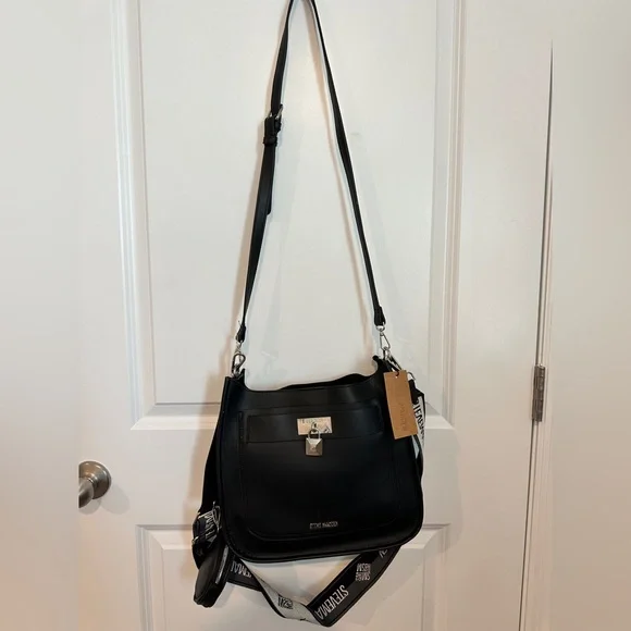 NWT- STEVE MADDEN Black Bjessi Crossbody Bag - Picture 5 of 16